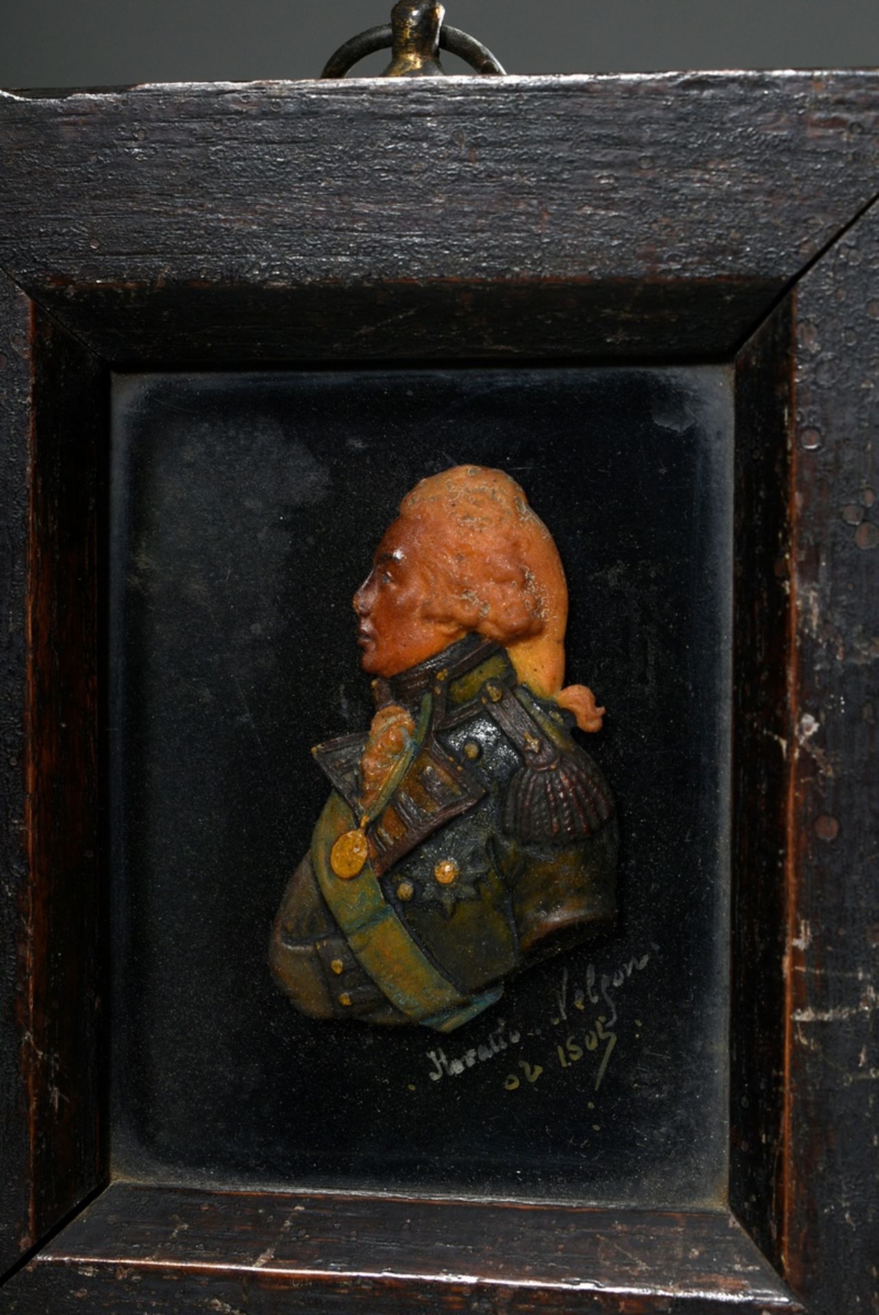 4 Various sculptural wax portraits in half relief: "Horatio Nelson, 1st Viscount Nelson (1758-1805) - Image 3 of 11