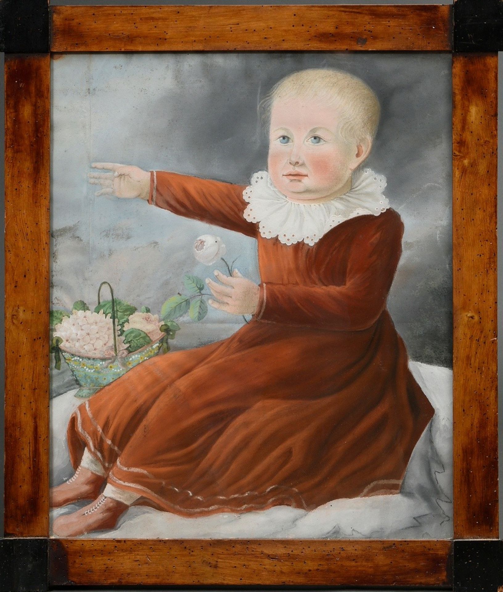 Runge, Philipp Otto (1777-1810) Succession "Infant with a Rose", c. 1805/1810, mixed media, in cont