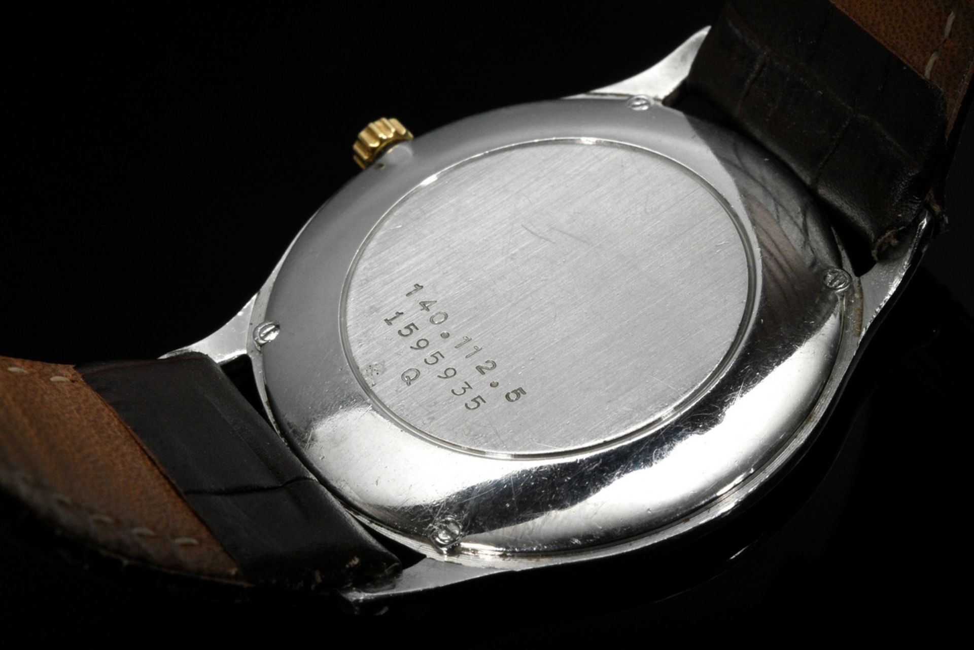 Weiß- und Gelbgold 750 Jaeger LeCoultre „Master Ultra Thin“  Herrenarmbanduhr, Quartzwerk, Ref.-Nr. - Bild 3 aus 4