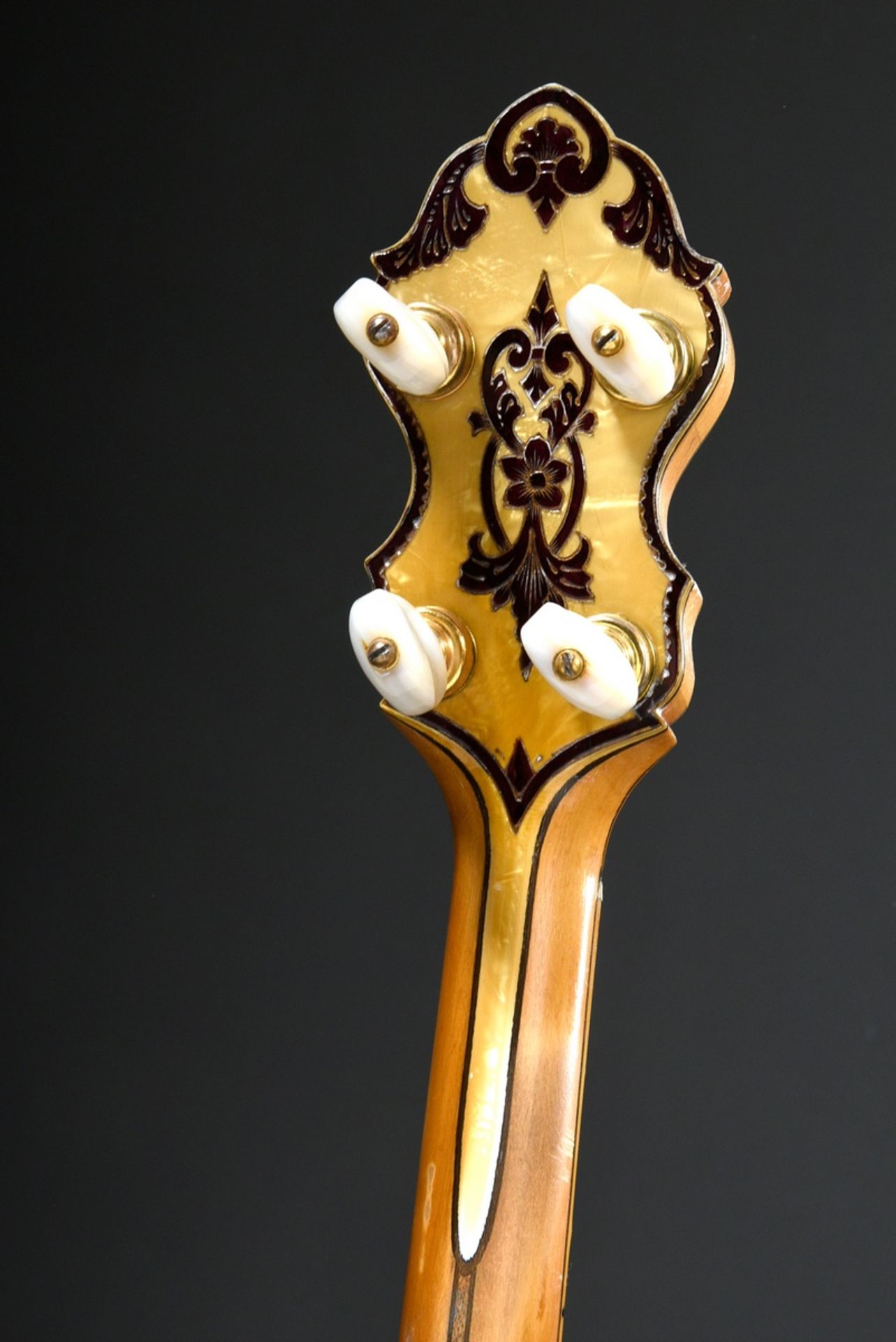 Tenor Banjo, Bacon Banjo Co. Inc. Groton Connecticut USA, model Montana Silver Bell No. 3, serial n - Image 6 of 21