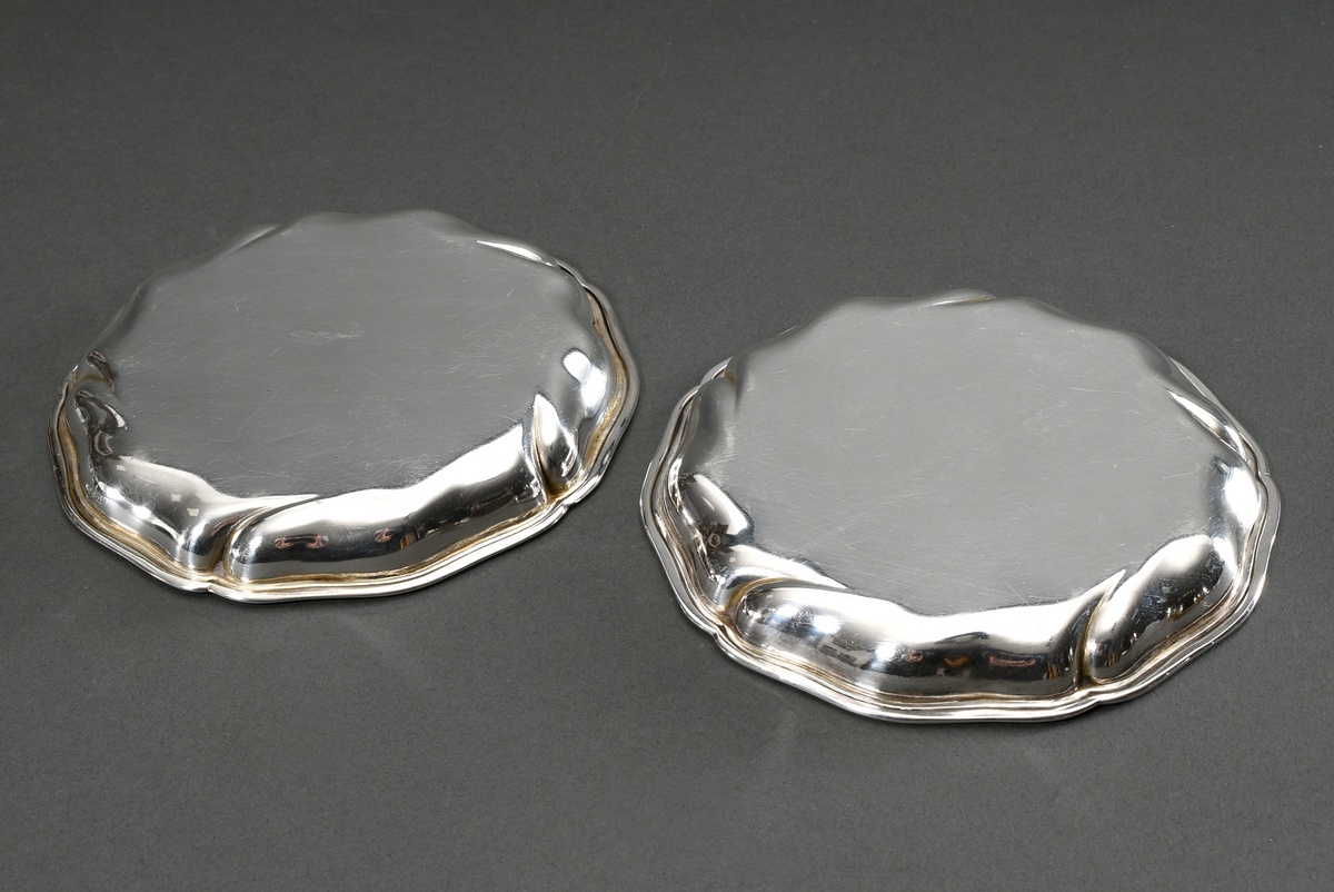 Pair of coasters "Chippendale", Manufact. Watty & Sohn/Hamburg, early 20th century, silver 835, 132 - Image 2 of 3