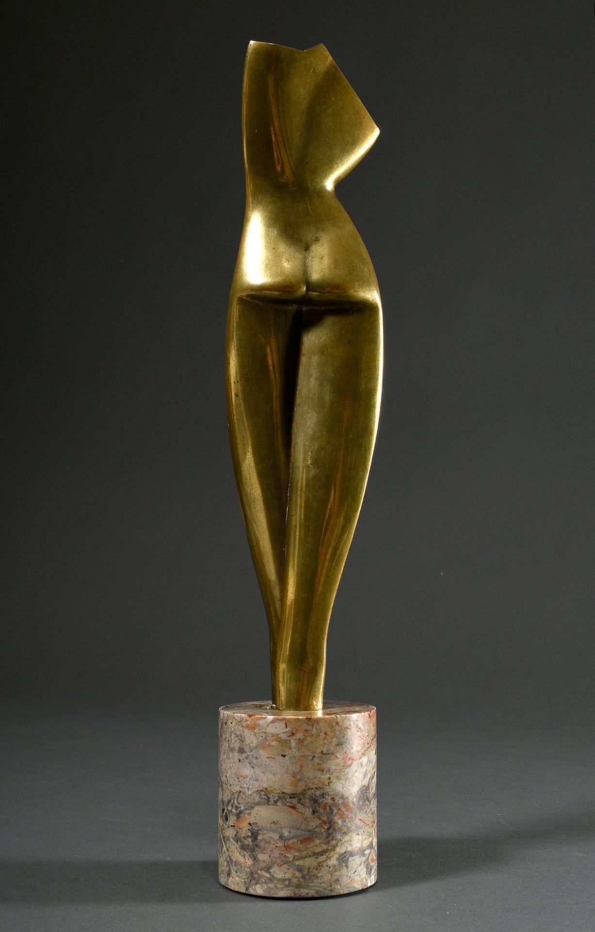 Archipenko, Alexander (1887-1964) "Flat Torso" 1914, früher Lebzeiten Guss um 1920, Bronze mit gold - Bild 4 aus 17