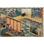 Utagawa Kunisada (1786-1865), sign. Toyokuni ga, "Kapitel 47 Agemaki" aus Serie "Sono sugata yukari