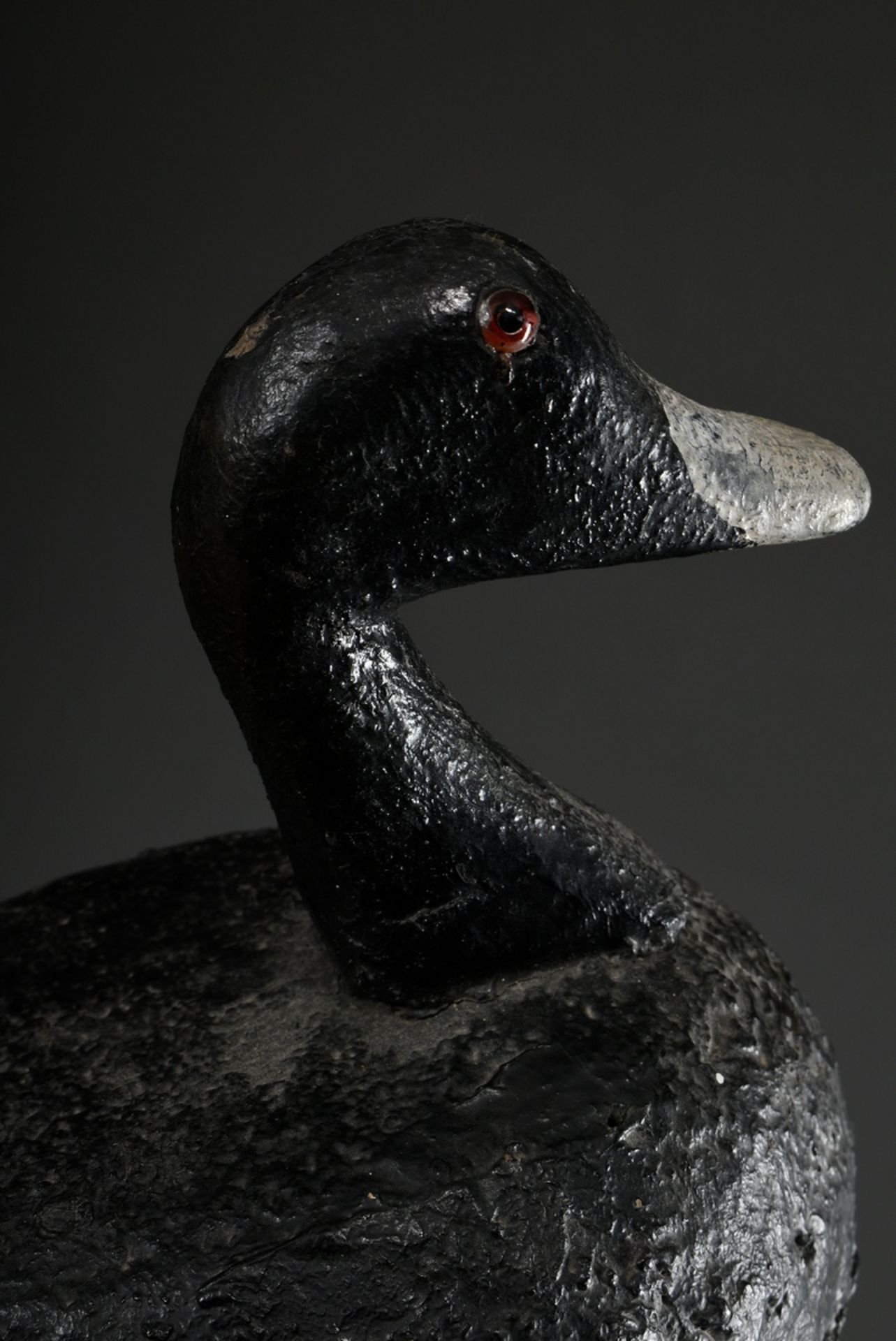 4 Various old decoy ducks, painted wood, 19th c., l. 31-35cm, traces of age - Image 6 of 11