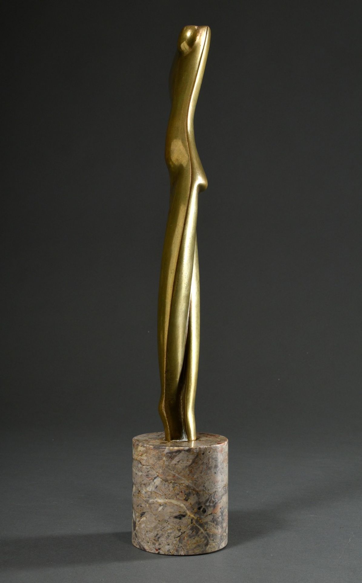 Archipenko, Alexander (1887-1964) "Flat Torso" 1914, early life cast around 1920, bronze with gold- - Image 6 of 17