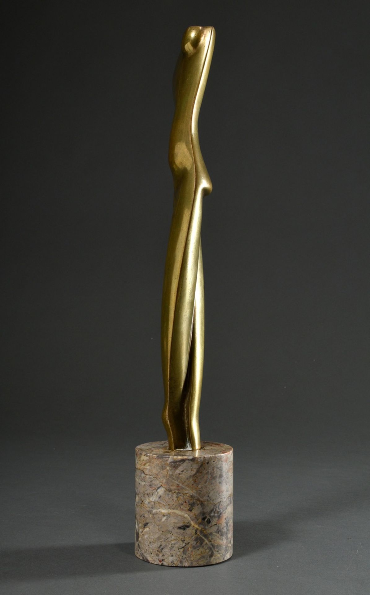 Archipenko, Alexander (1887-1964) "Flat Torso" 1914, früher Lebzeiten Guss um 1920, Bronze mit gold - Bild 6 aus 17