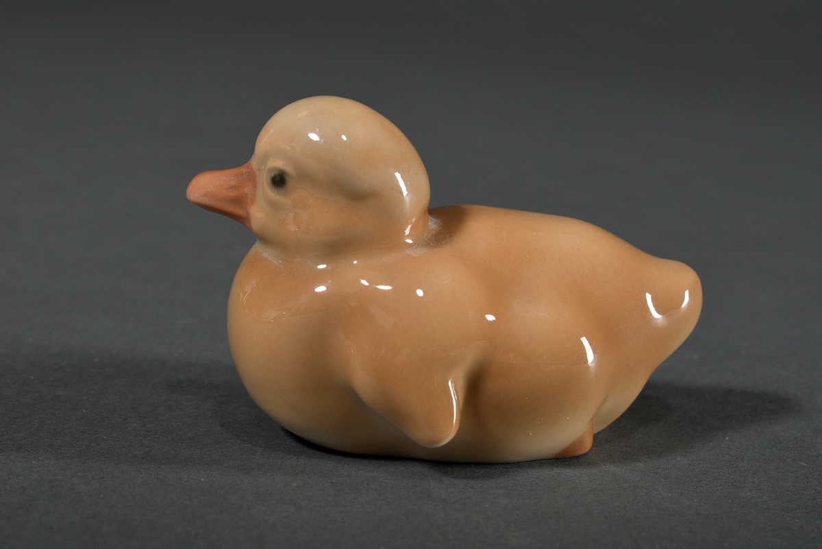 3 Various porcelain figures "Star", "Gosling" and "Cuckoo" with polychrome underglaze painting, Man - Image 6 of 10