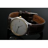 Weiß- und Gelbgold 750 Jaeger LeCoultre „Master Ultra Thin“ Herrenarmbanduhr, Quartzwerk, Ref.-Nr.