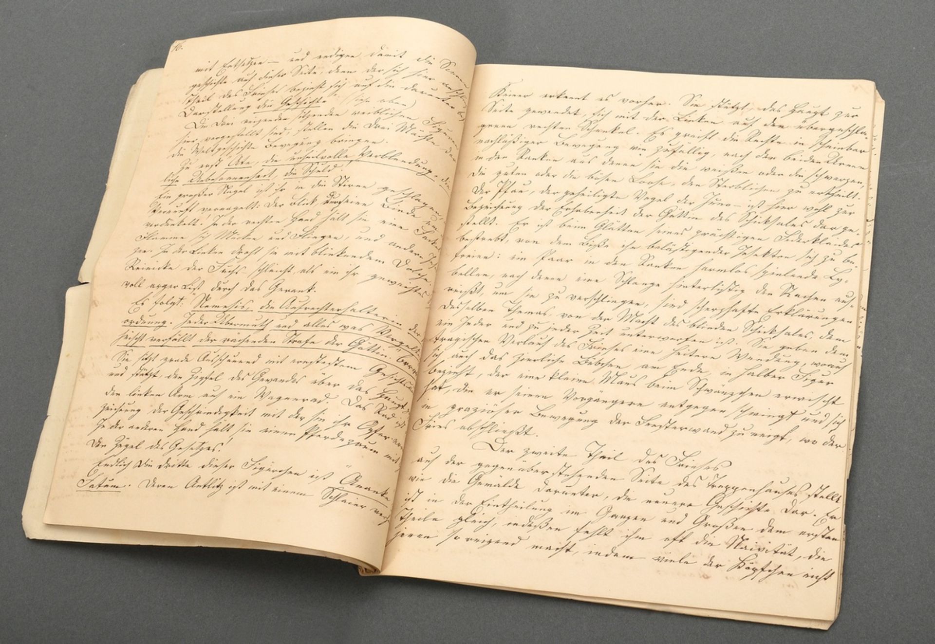 Manuscript "Die Frieße im Treppenhause des kaiserlichen Museums zu Berlin von Wilhelm von Kaulbach 