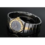 Edelstahl/Gelbgold 750 Chopard "St. Moritz" Armbanduhr, Zifferblatt mit 11 kleinen Achtkantdiamante