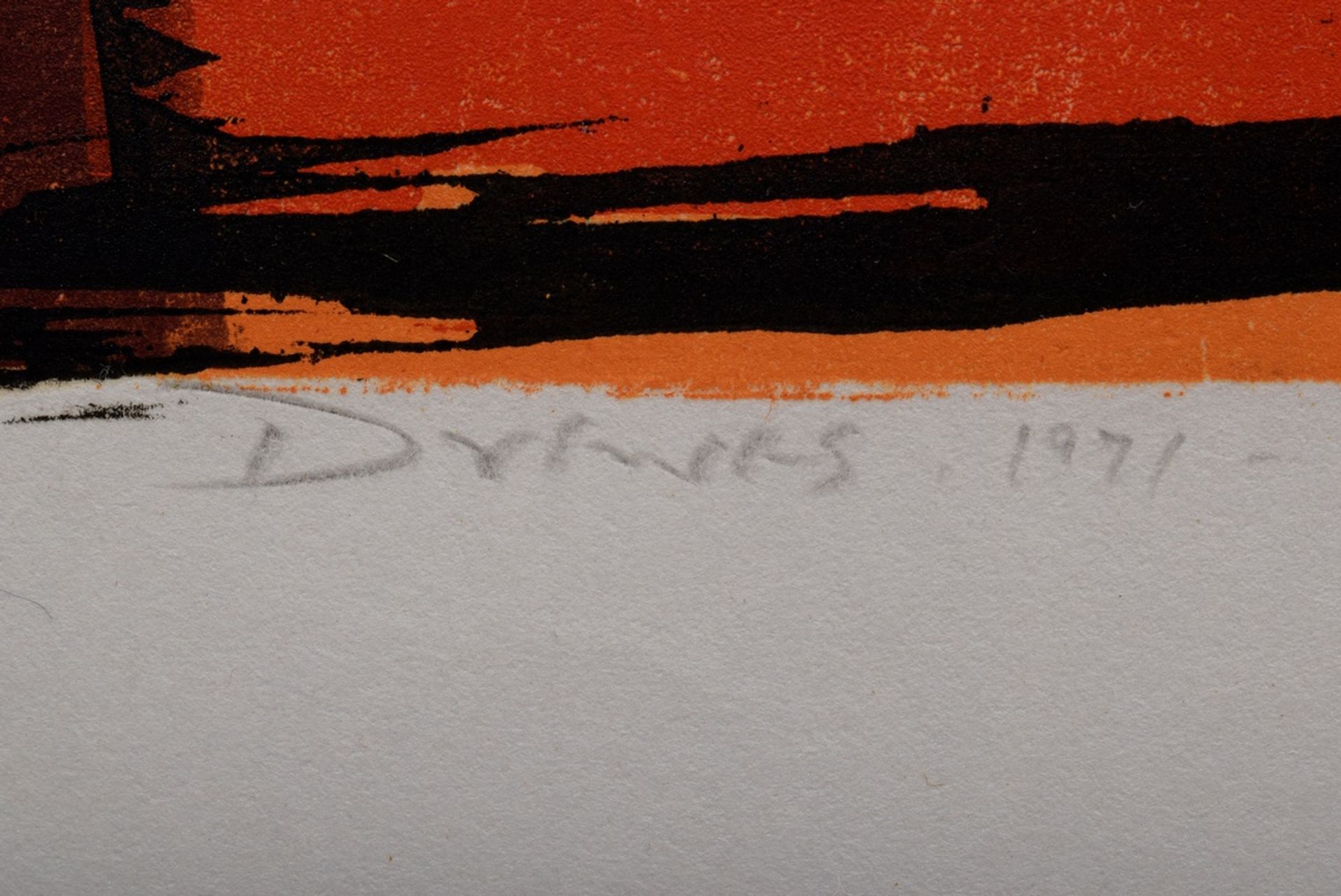 Drewes, Werner (1899-1985) "Lot|s Wife" 1971, color woodcut, 9/30, b. sign./dat./num./titl., cat. r - Image 3 of 3