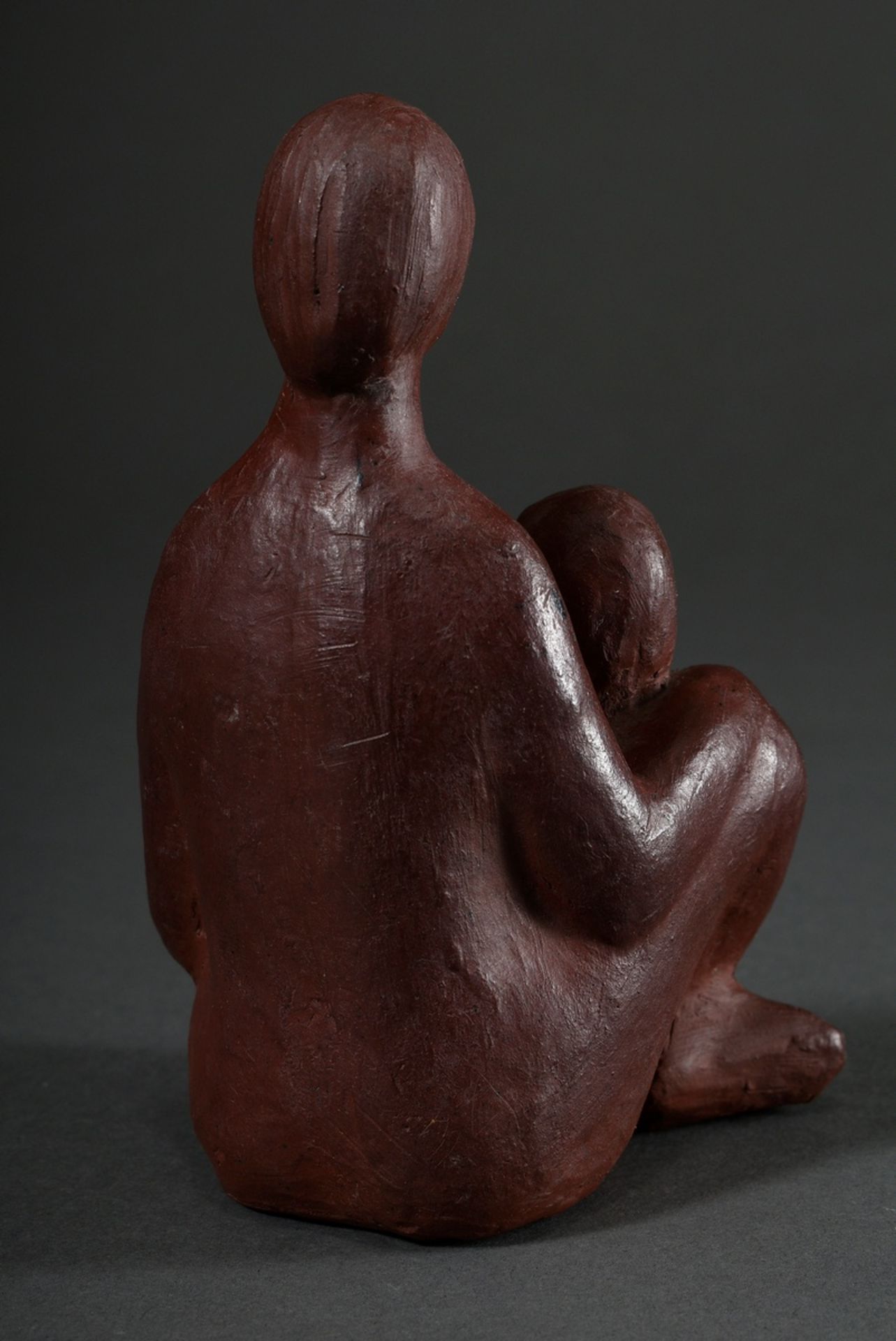3 Various Maetzel, Monika (1917-2010) figures "Mother with child in lap", "Lying woman" and "Sittin - Image 8 of 11