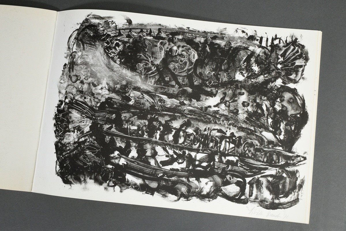 Volume "Neue Junge Kunst aus Leipzig" 1990, 67/70, with 13 signed, dated and partly titled prints:  - Image 4 of 8