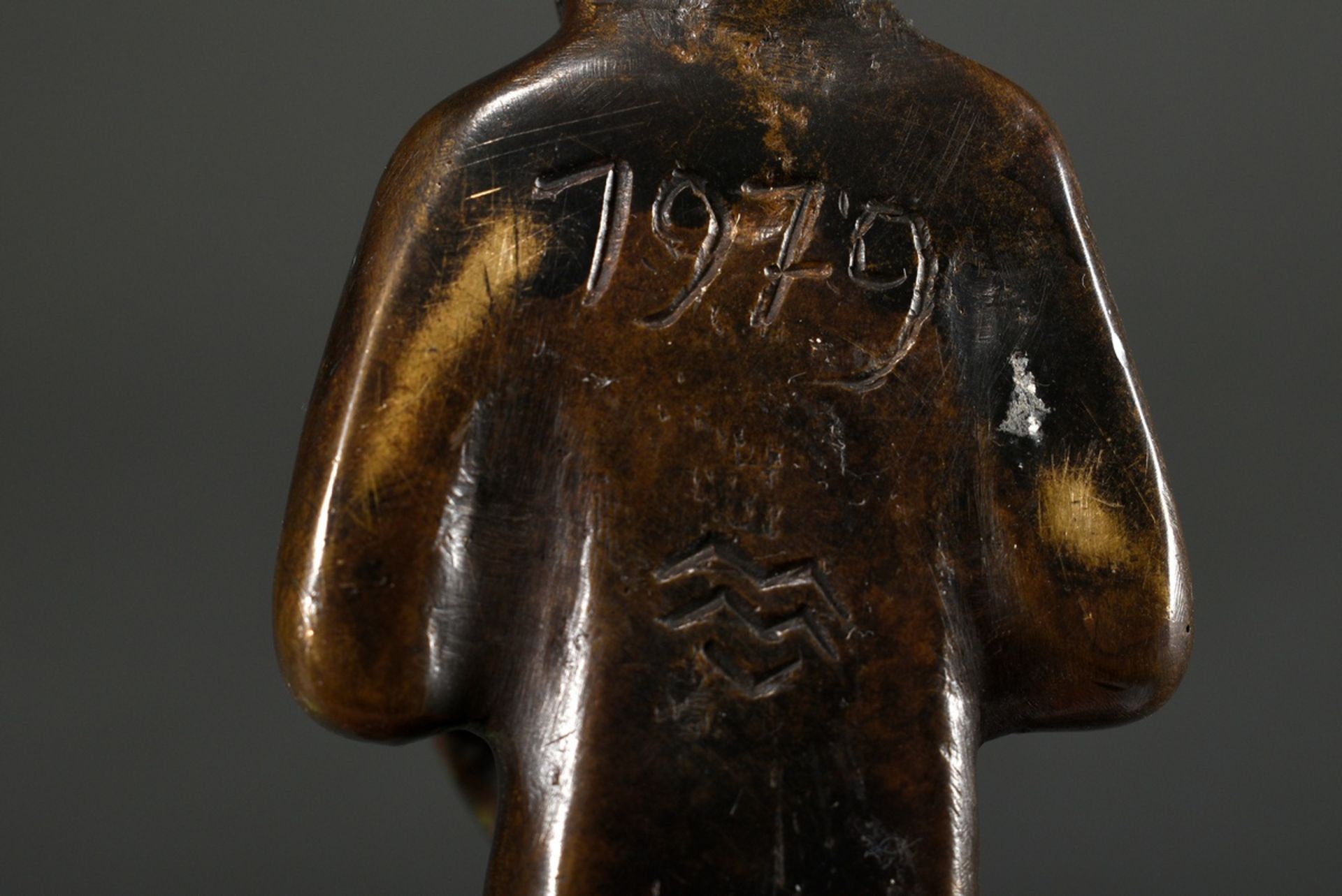 3 Diverse Maetzel, Monika (1917-2010) Figurengruppen "Mutter mit Kind" , Bronze patiniert/Keramik g - Bild 4 aus 6