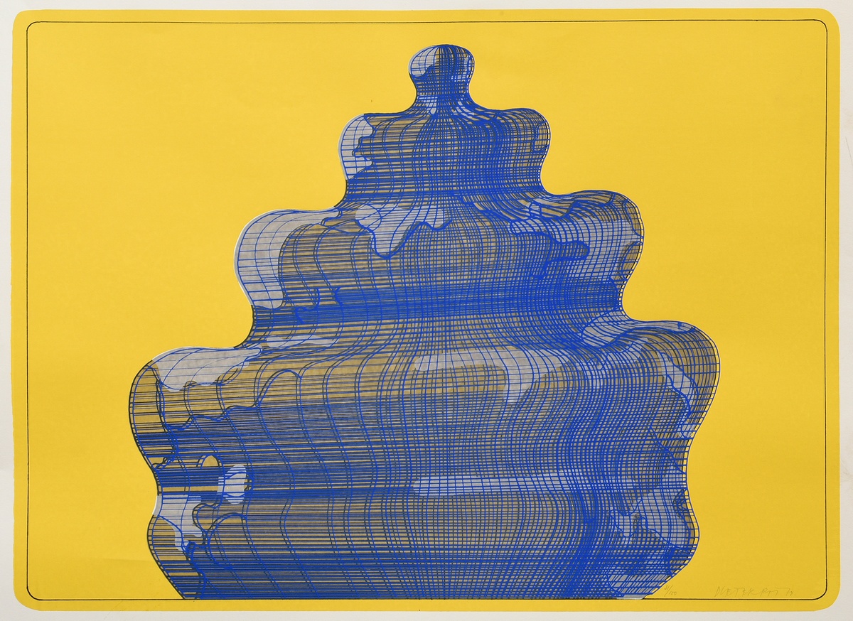 Roth, Dieter (1930-1998) "Cake in the Sun" 1970, colour serigraph, signed and numbered on the botto