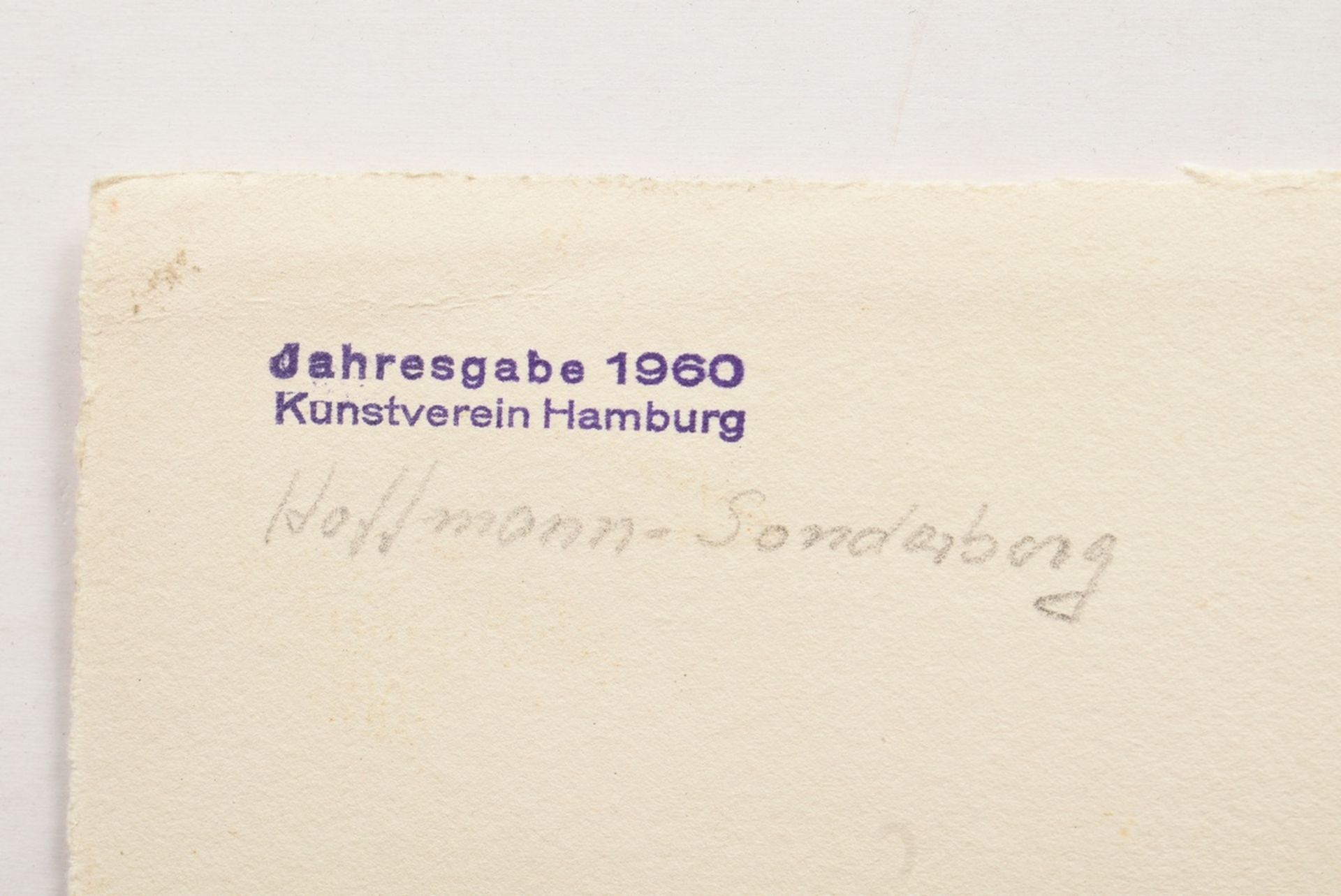 Sonderborg, Kurt Rudolf H. (1923-2008) "o.T.", Farbradierung, Jahresgabe 1960 Kunstverein Hamburg,  - Bild 3 aus 4