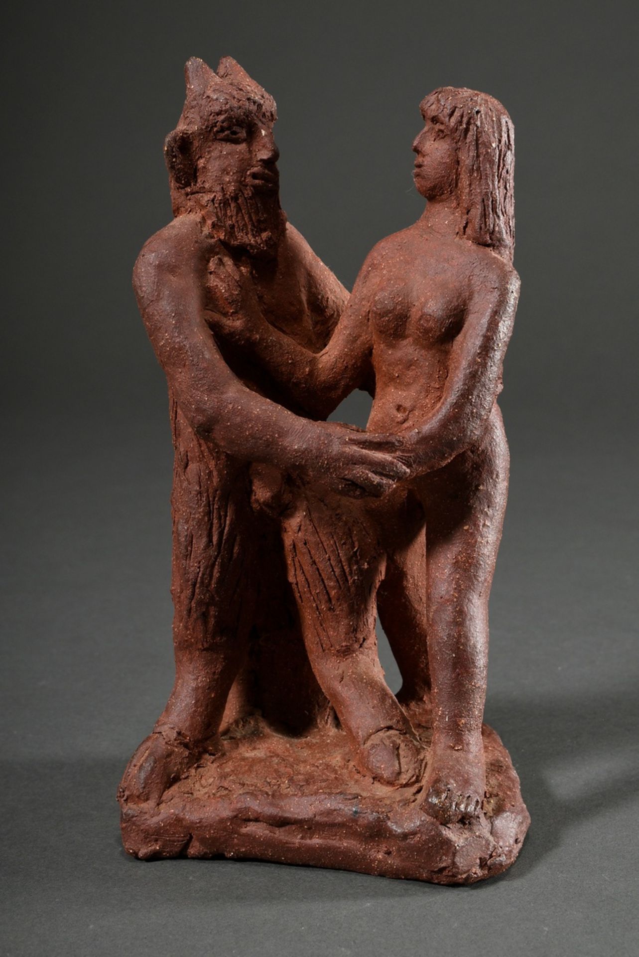 5 Diverse Maetzel, Monika (1917-2010) mythologische Figuren 2x "Pan mit Flöte", 2x "Satyr und Nymph - Bild 6 aus 13