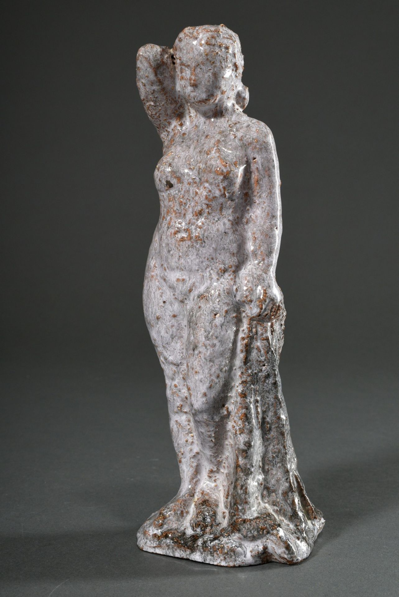 3 Various Maetzel, Monika (1917-2010) figures "Female nude with cloth", ceramic light glazed, 2x in - Image 5 of 7