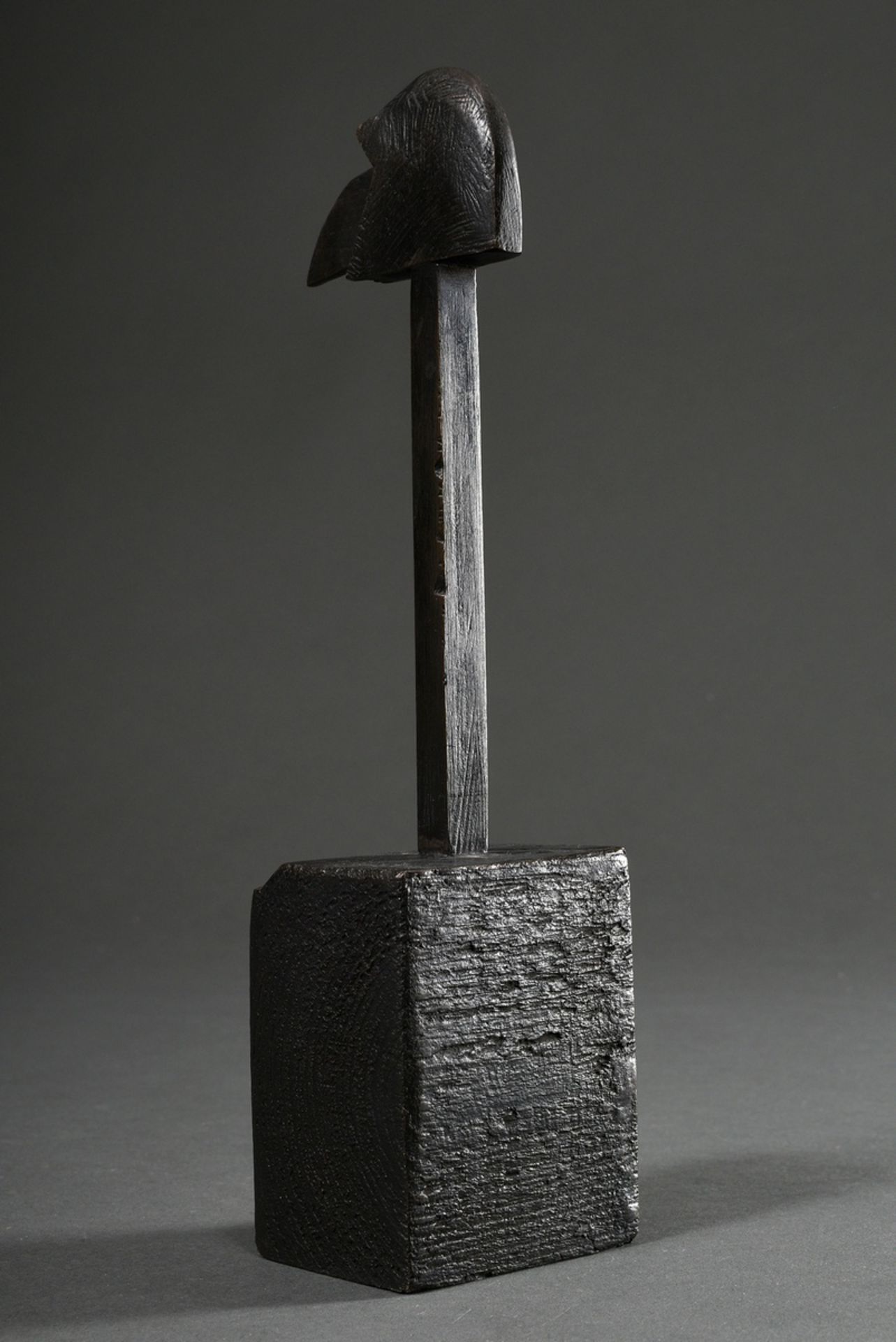 Kriester, Rainer (1935-2002) "Bird's head" 1998, bronze, monogrammed, inside inscribed "WV 981, dat - Image 3 of 6
