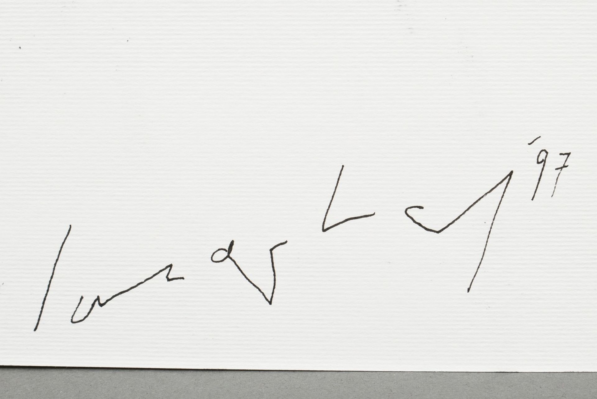 Sonderborg, Kurt Rudolf H. (1923-2008) "o.T." 1997, Tusche/Papier, verso sign./dat., 21x29,7cm - Bild 3 aus 3