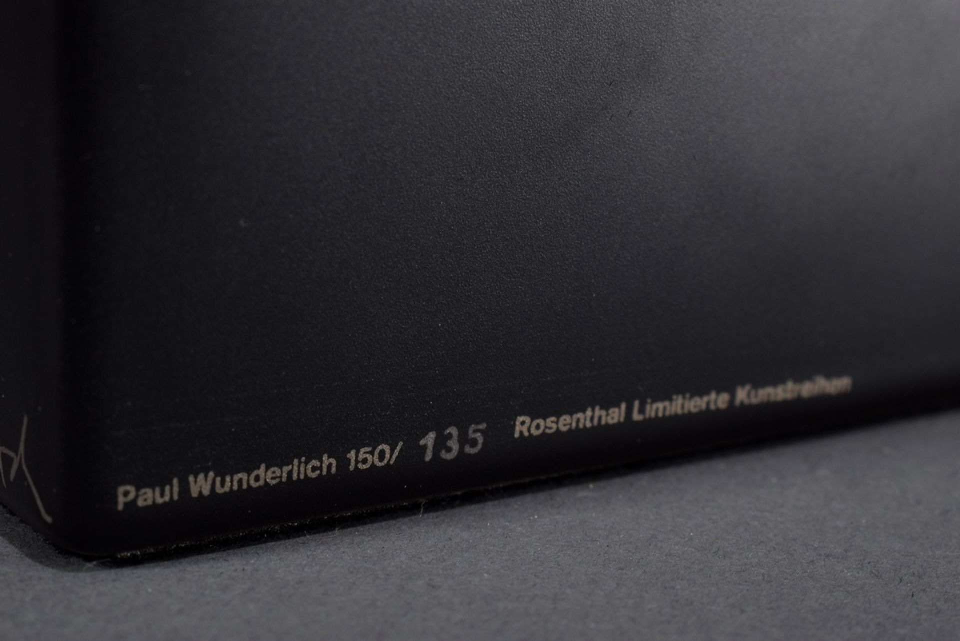 Wunderlich, Paul (1927-2010) "Ellipsoid" 1978, Rosenthal limitierte Kunstreihe, Porzellan/vergoldet - Bild 6 aus 9
