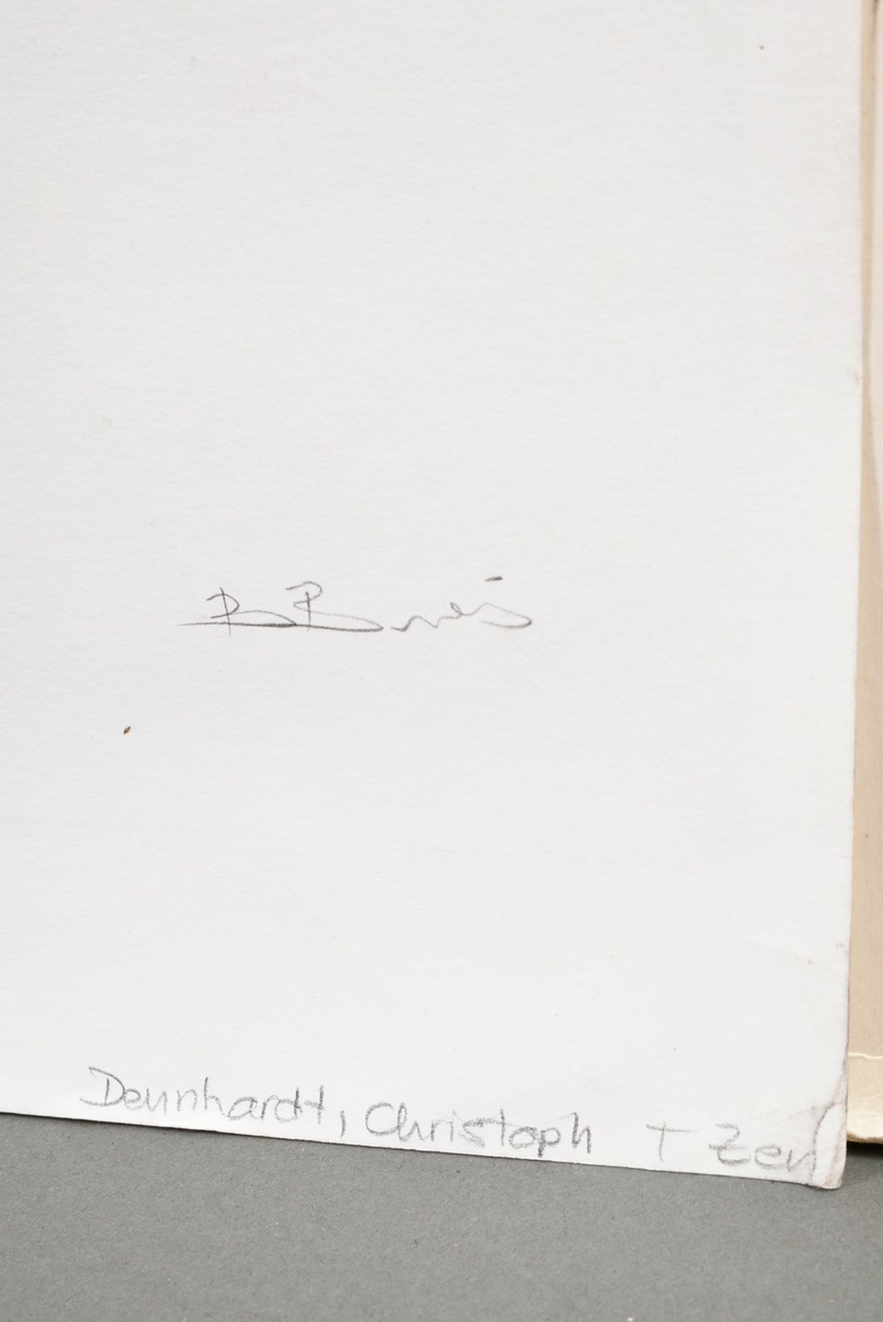 Brandis, Birgit (*1976) "o.T." 2010, high print of wood and styrodur plates, Griffelkunst, verso si - Image 2 of 2