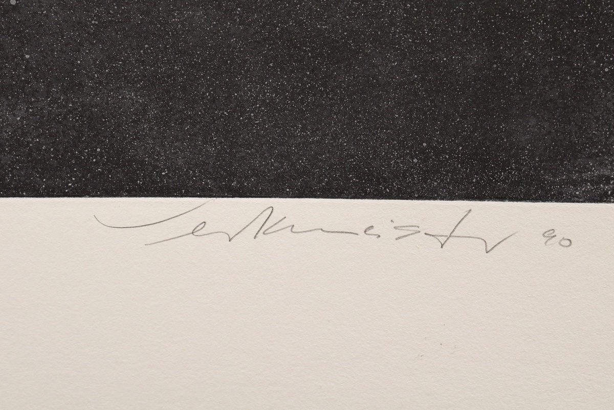 Werkmeister, Wolfgang (*1941) "Hansemarathon" 1990, etching, proof (edition 65), b. sign./dat./tit. - Image 3 of 3