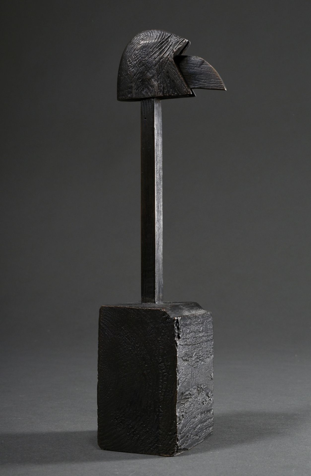 Kriester, Rainer (1935-2002) "Bird's head" 1998, bronze, monogrammed, inside inscribed "WV 981, dat