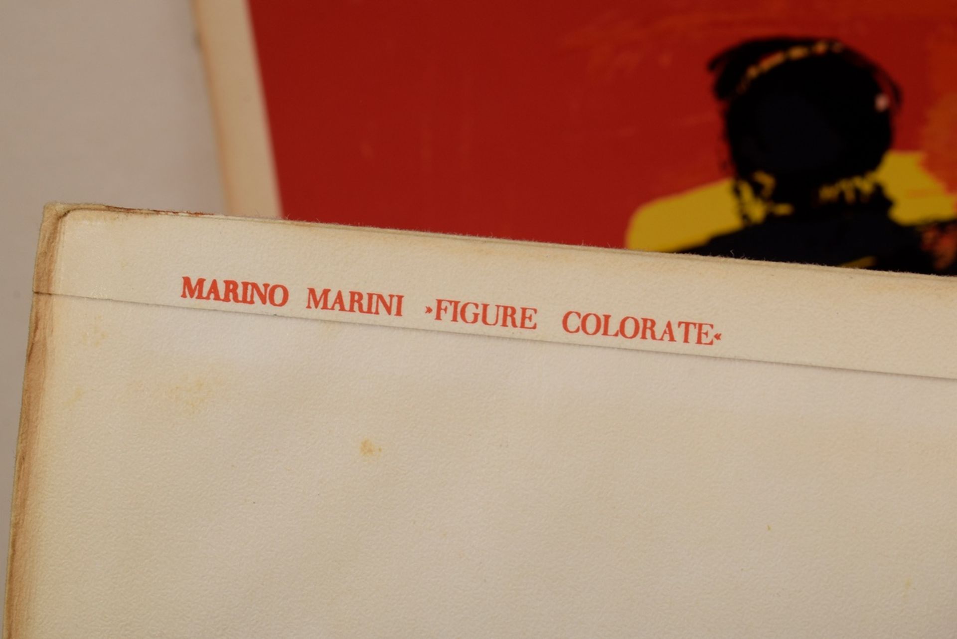 Marini, Marino (1901-1980) "Figure Colorate" 1953, color lithograph (official reprint), b.i. stone  - Image 4 of 4