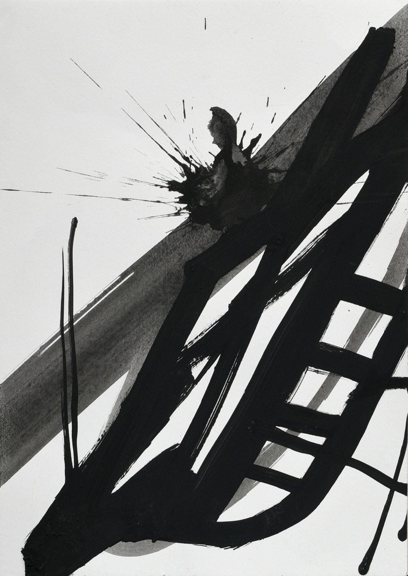 Sonderborg, Kurt Rudolf H. (1923-2008) "o.T." 1993, ink/paper, verso sign./dat., 29,6x21cm