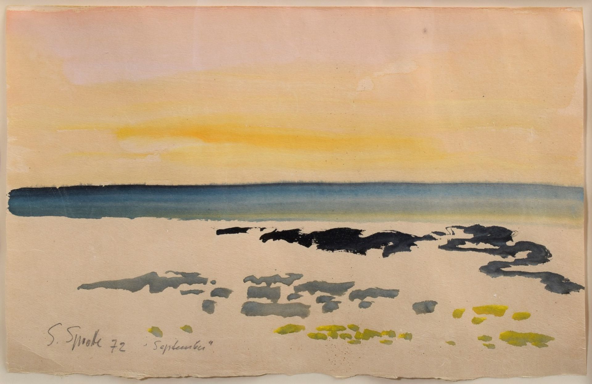 Sprotte, Siegward (1913-2004) "September" 1972, Aquarell, u.l. sign./dat./betit., ca. 32x49cm (m.R.