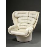 „Elda” Lounge Sessel, Entw.: Joe Colombo Comfort Design 1965, freitragender Rahmen aus weißem, fibe
