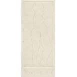 Antes, Horst (*1936) "Figur", Radierung, 46/100, u. sign./num., 11,8x5,3cm (m.R. 36x28cm)