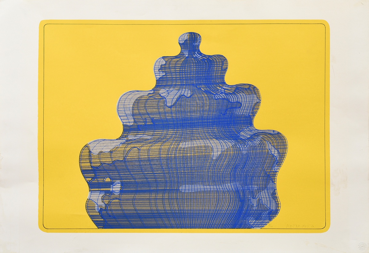 Roth, Dieter (1930-1998) "Cake in the Sun" 1970, colour serigraph, signed and numbered on the botto - Image 2 of 2