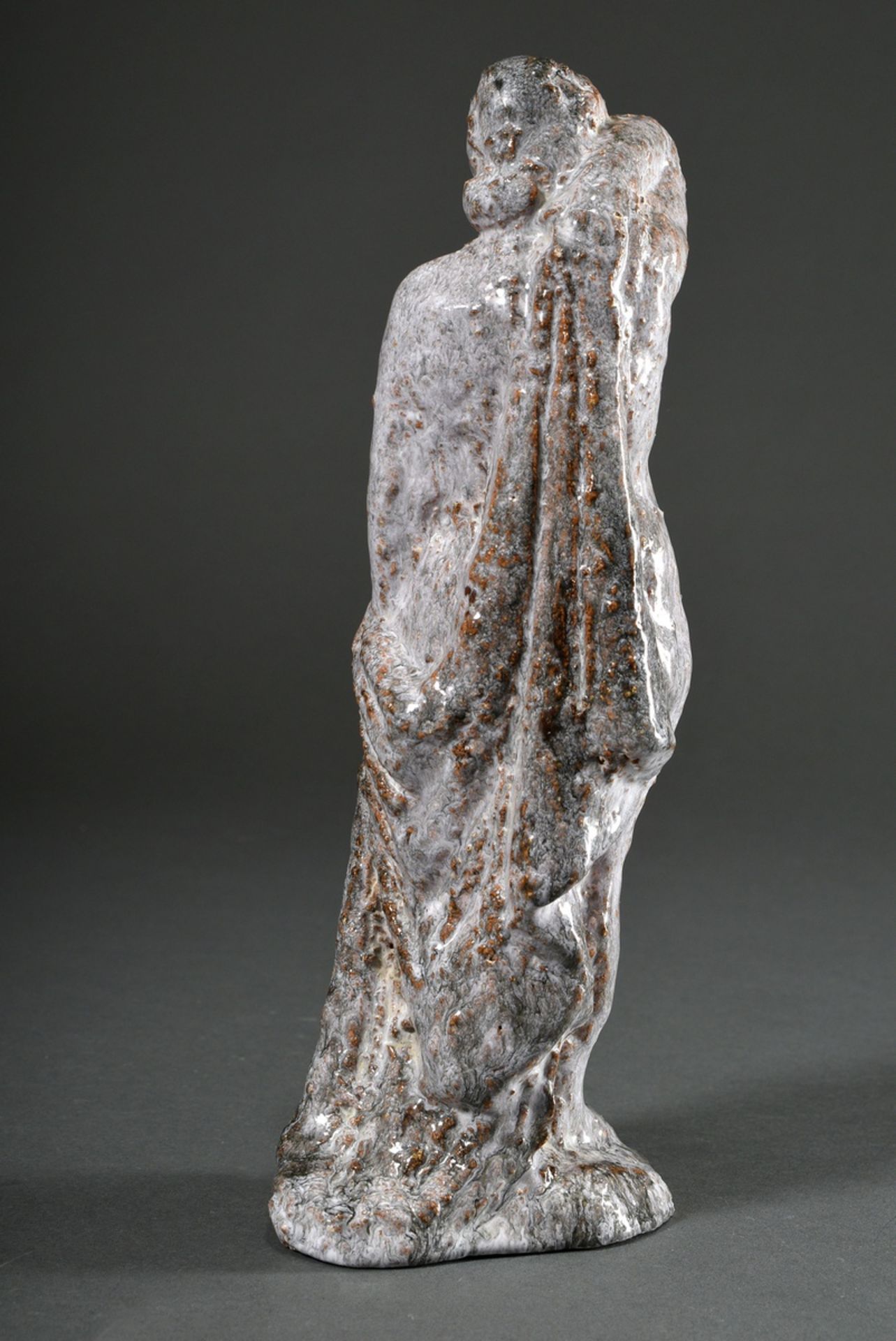 3 Diverse Maetzel, Monika (1917-2010) Figuren "Weiblicher Akt mit Tuch", Keramik hell glasiert, 2x  - Bild 6 aus 7