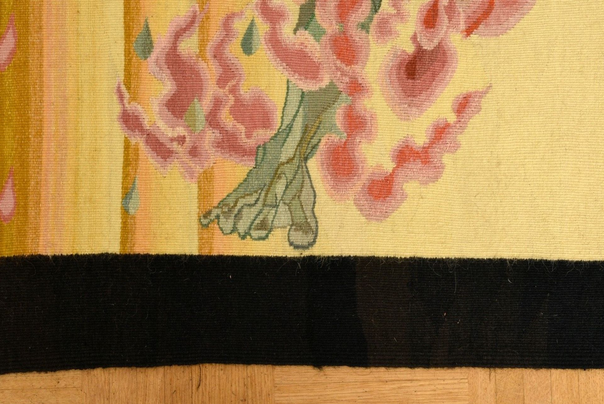 Gabrea, Serban (*1940) Tapestry "Omul Flacara" (19)78, wool, u.l. monogr./dat., verso titled, 181x1 - Image 3 of 7