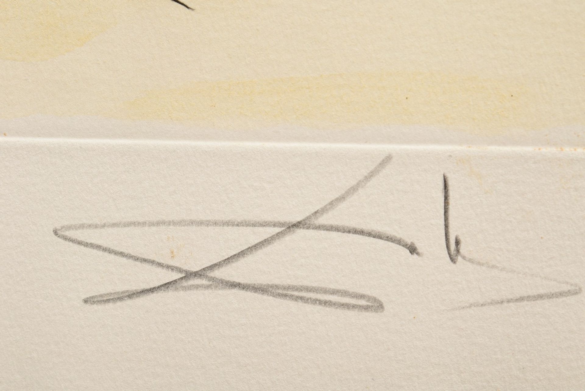 Dalí, Salvador (1904-1989) "La Chevauchée", Farbradierung, 158/300, u. sign./num., PM 49,7x59cm, BM - Bild 3 aus 3