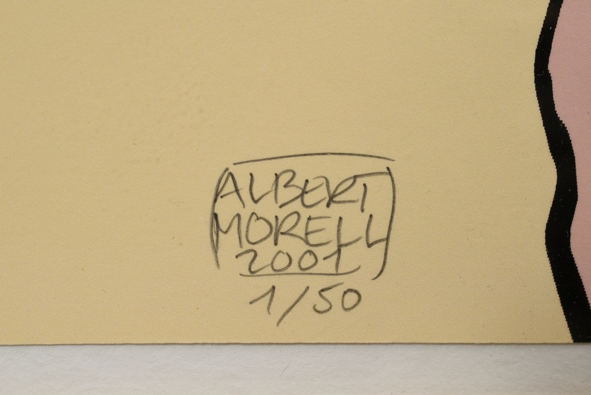 Morell, Albert "Young man with tattoo", 2001, presumably color serigraph, 1/50, b. sign./dat./num., - Image 3 of 3