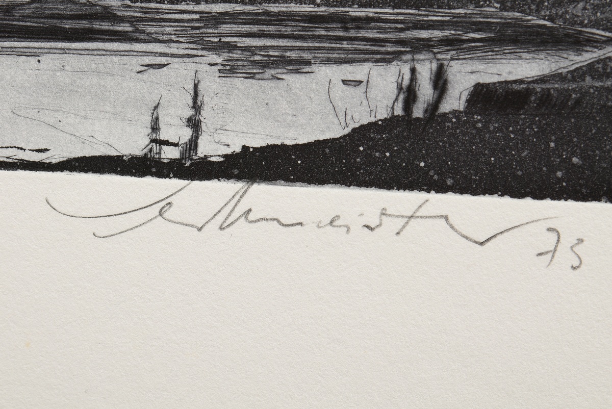 Werkmeister, Wolfgang (*1941) "Hochsee (Norway)" 1973, etching, e.a. (edition of 20), b. sign./dat. - Image 3 of 3