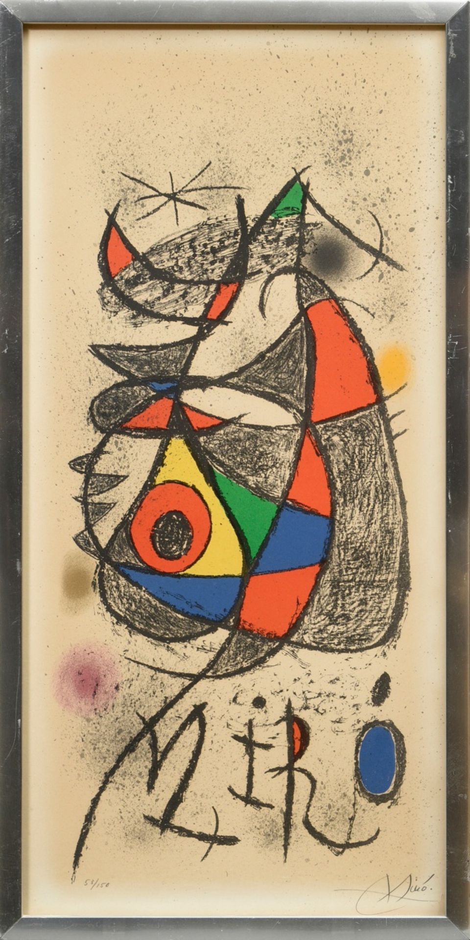 Miró, Joan (1893-1983) "Peintures, Gouaches, Dessins - Galerie Maeght Zürich" 1972, colour lithogra - Image 2 of 3