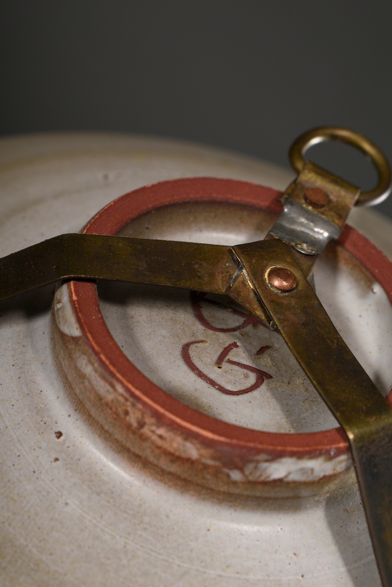 3 Various pieces of studio pottery by Gilbert Portanier, Vallauris: 2 small bowls and 1 plate, turq - Image 6 of 6