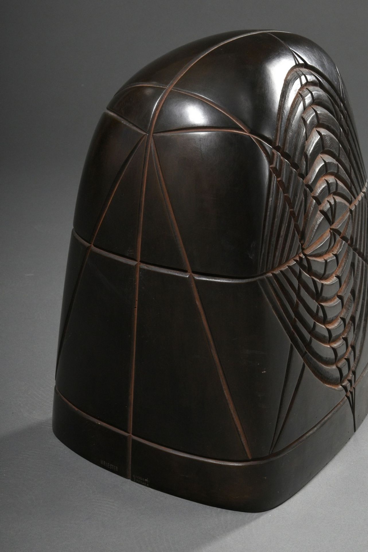 Kriester, Rainer (1935-2002) "Great Sun Sign" 1995, bronze hollow casting, inside signed/marked "2. - Image 3 of 5