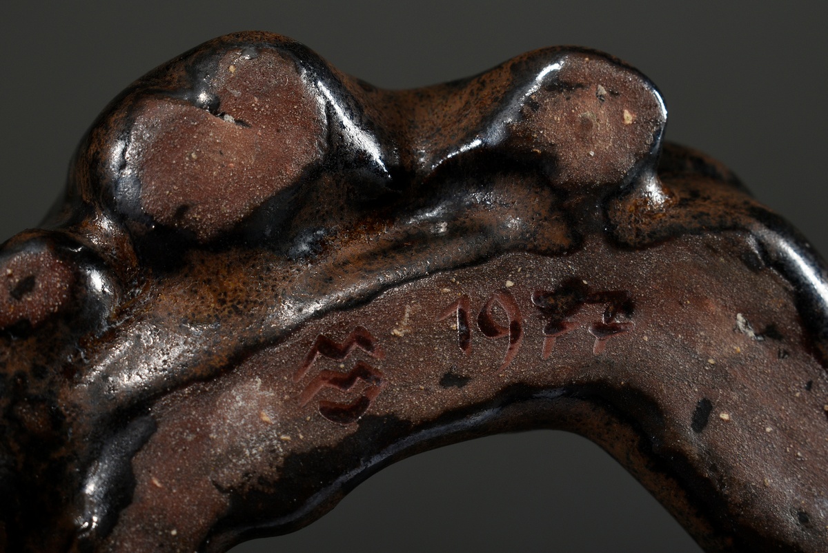 3 Various Maetzel, Monika (1917-2010) figure groups "Mother with child" , bronze patinated/ceramic  - Image 3 of 6