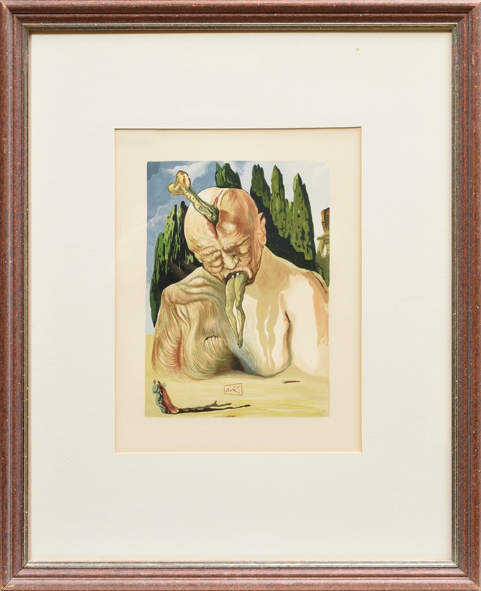 Dalí, Salvador (1904-1989) "Der logische Teufel" (Hölle - 27. Gesang), aus Dante Alighieri "Die Göt - Bild 2 aus 3