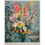 Chagall, Marc (1887-1985) „Bouquet de Fleurs“, Farblithographie, XXXIV/CCL, u. Stempelsign./num., v