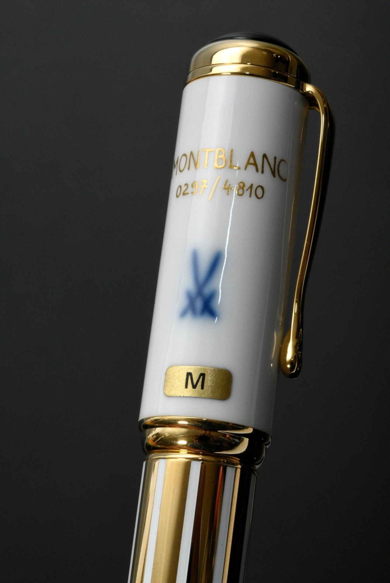 Montblanc piston fountain pen "Marquise de Pompadour" from the special edition "Patron of Art", gol - Image 5 of 7