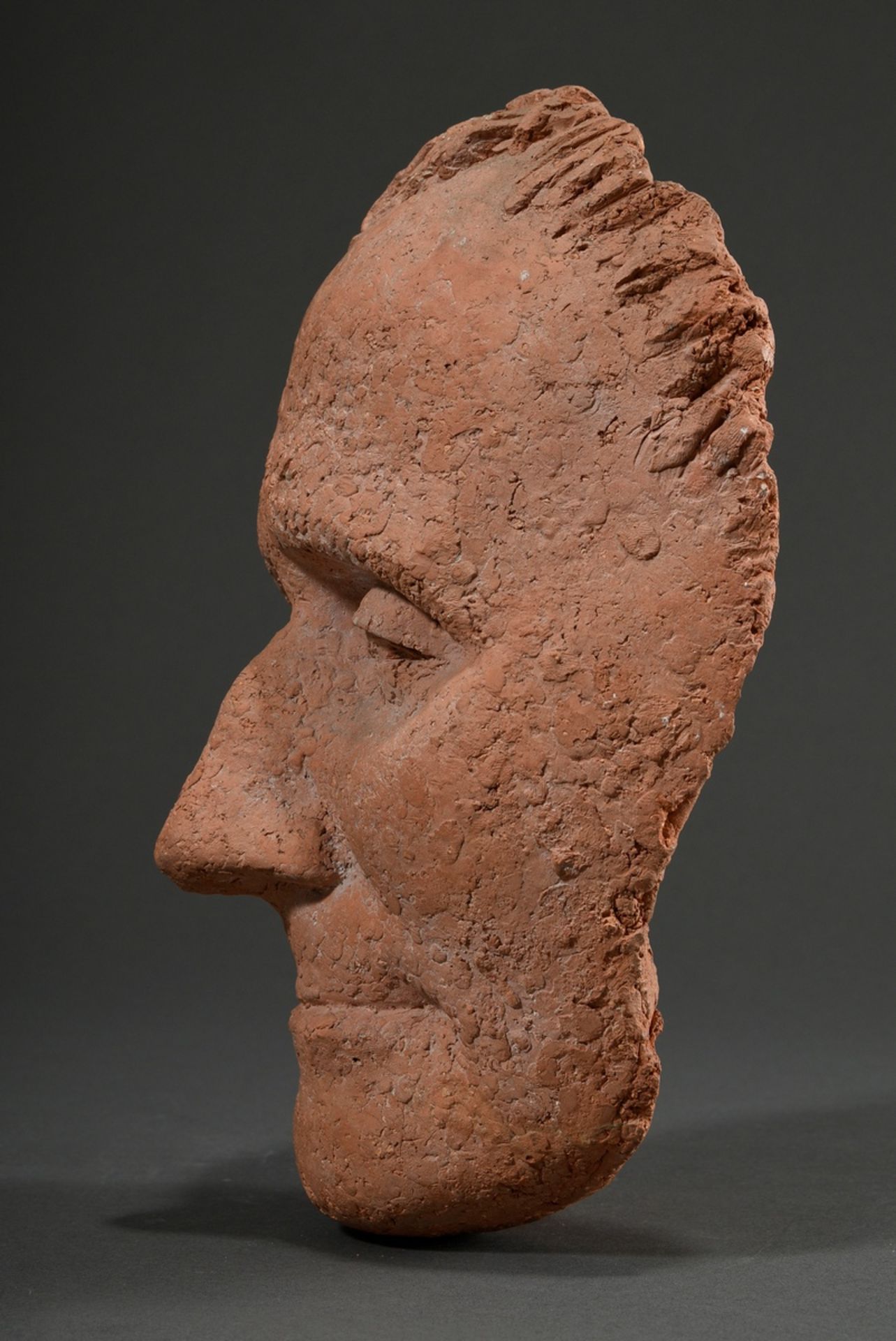 Seitz, Gustav (1906-1969) "Berthold Brecht" 1956, clay bozzetto mask, first design for bronze head, - Image 8 of 10