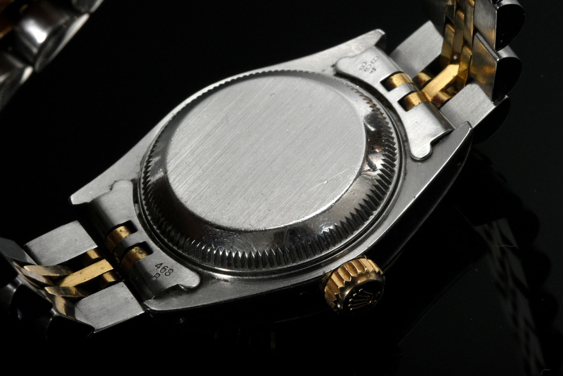 Stainless steel/yellow gold 750 Rolex "Oyster Perpetual Lady-Datejust", automatic movement, white d - Image 3 of 6