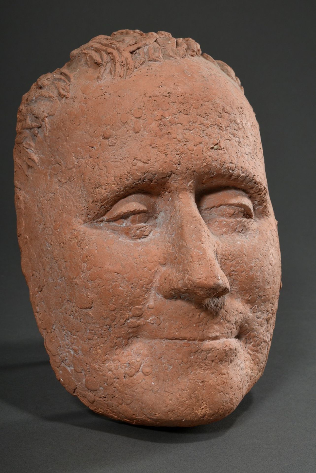 Seitz, Gustav (1906-1969) "Berthold Brecht" 1956, clay bozzetto mask, first design for bronze head, - Image 2 of 10