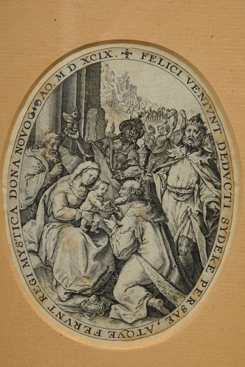 5 Passe, Crispijn I de (1564-1637) "Scenes from the Life of Christ" (Annunciation, Adoration of the - Image 4 of 7